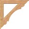 Ekena Millwork Olympic Traditional Smooth Bracket w/ Offset Brace, Western Red Cedar, 7 1/2"W x 46"D x 46"H BKT0806X46X46OLY01SWR - alternate 4